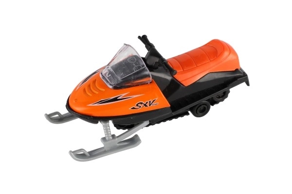Spielzeug Schneescooter Metall/Kunststoff 13 cm, zum Aufziehen, 6 Farben