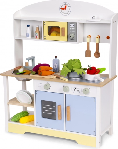 Spülbecken, Waschmaschine und clevere Stauraumlösungen