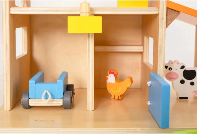 VIGA Holzbauernhof mit Haus und Traktor