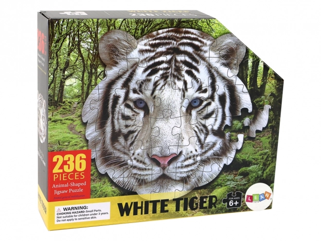 Puzzle Weißer Tigerkopf 236 Teile