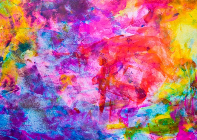ENJOY Puzzle bunte abstrakte Ölmalerei, 1000 Teile