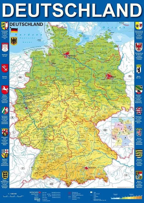 Schmidt Puzzle Deutschlandkarte 1000 Teile