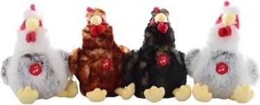 Plüschtier Henne mit Hahn mit Geräusch 22 cm