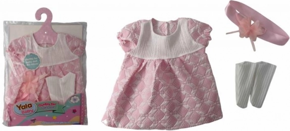 Rosa Puppenkleider für Puppen 40 - 43 cm