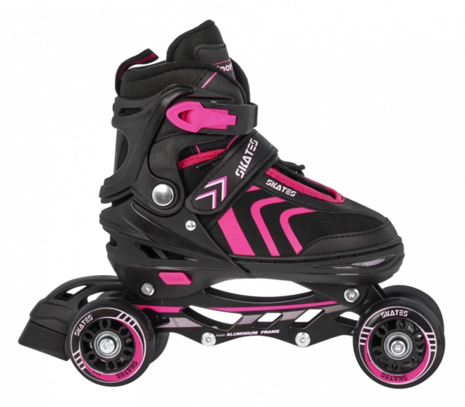 Multifunktionale Kinderskates 4-in-1 Blau Größe 39-43 – rosa