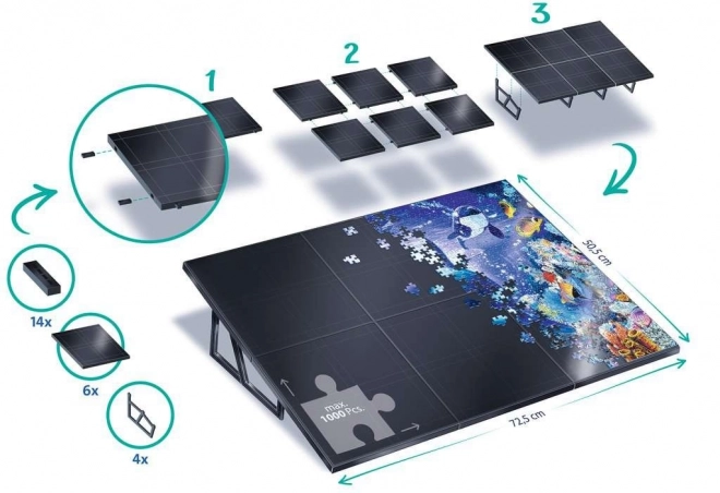 Verstellbare Puzzle-Unterlage