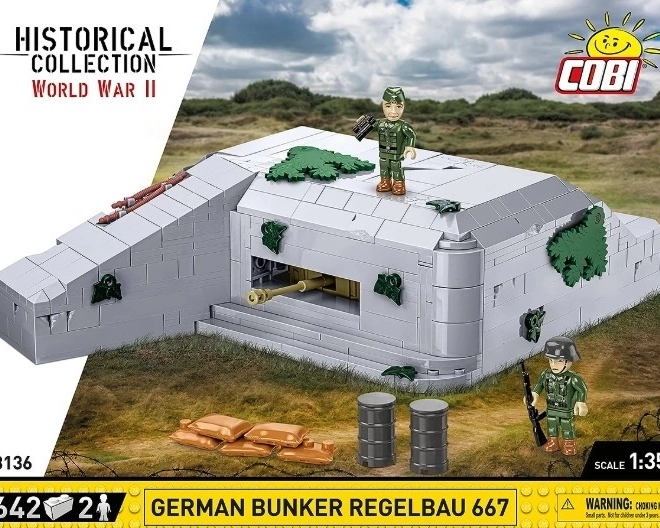 Bunker Regelbau 667 aus COBI Bausteinen