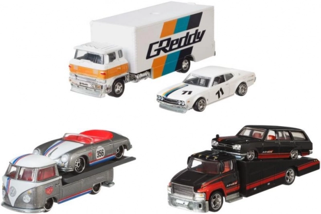 Hot Wheels LKW und Rennwagen Set