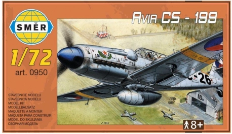 Flugzeugmodell AVIA CS-199 Kunststoff 1:?? 13,7 × 12,6 cm