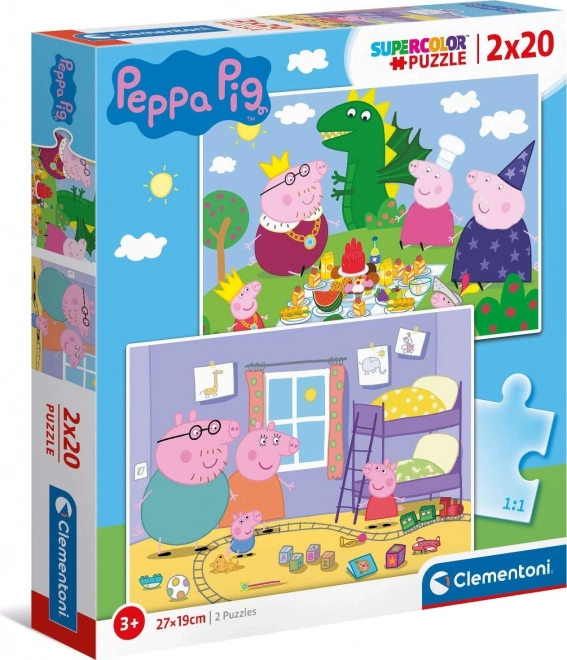 Puzzle Peppa Pig 2x20 Teile