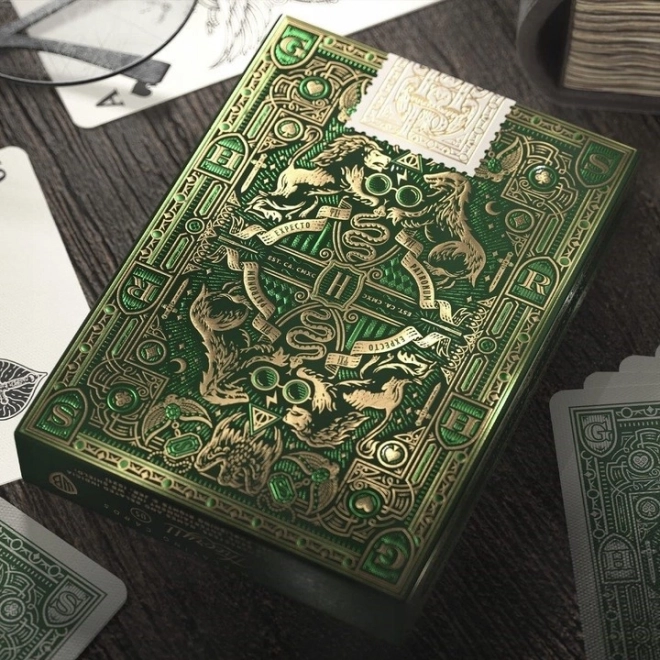 Harry Potter Slytherin Premium Spielkarten Grün