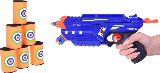 Spielzeugpistole SPACE GUN mit Schaumstoff- und Gelmunition