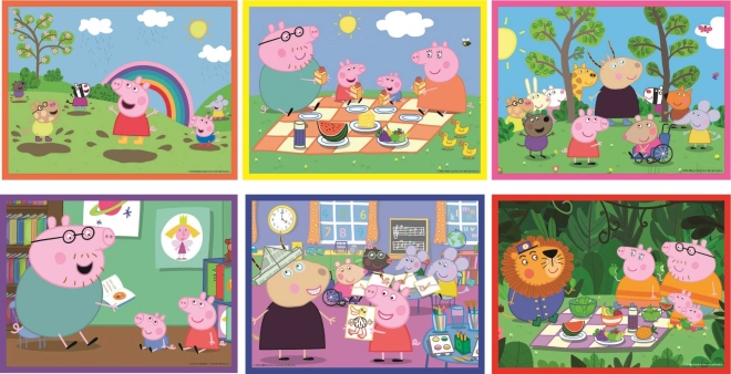 Bilderwürfel Peppa Pig von Clementoni, 12 Würfel