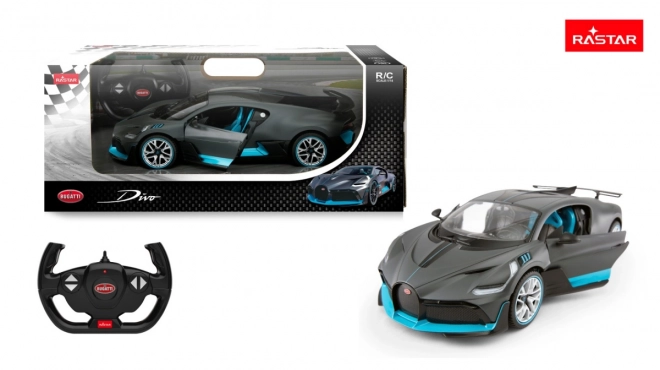 Bugatti Divo silbernes Modell RASTAR 1:14 ferngesteuertes Auto
