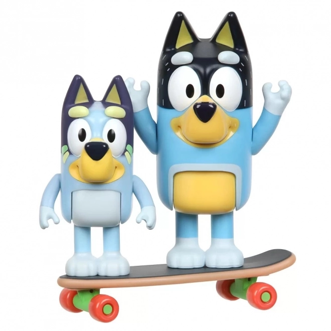Bluey Figuren 2er-Pack Skateboarding