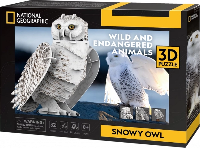 CubicFun 3D Puzzle National Geographic Schneeeule