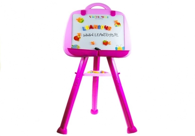 Magnetische Stehende Tafel für Kinder - Rosa