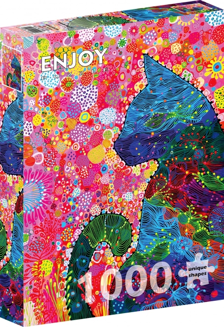 Puzzle Nachdenkliche Katze 1000 Teile