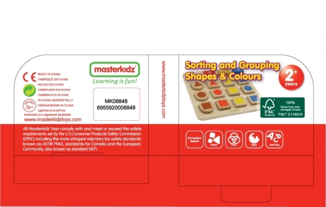 Masterkidz Lernspielbrett Formen- und Farbsortierer