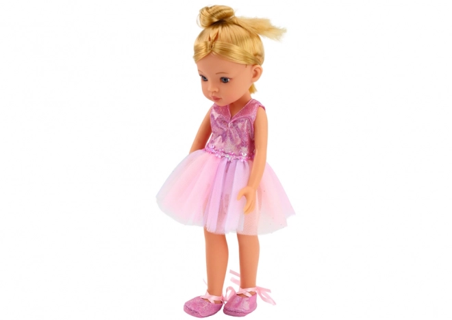 Ballerina Puppe in Rosa mit Kleidchen