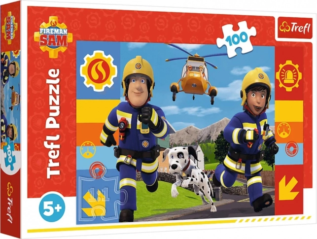 Puzzle mit 100 Teilen – immer hilfsbereit FEUERWEHRMANN SAM TREFL