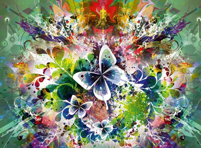 Grafika Puzzle Frühling Blumen und Schmetterlinge 3000 Teile