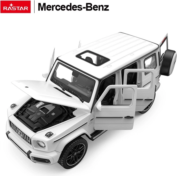 Metallmodell 1:32 MERCEDES‑BENZ AMG G63 mit Sound, weiß Rastar