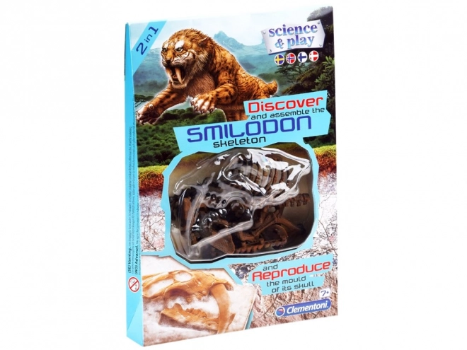 Clementoni Smilodon Skelett Bausatz