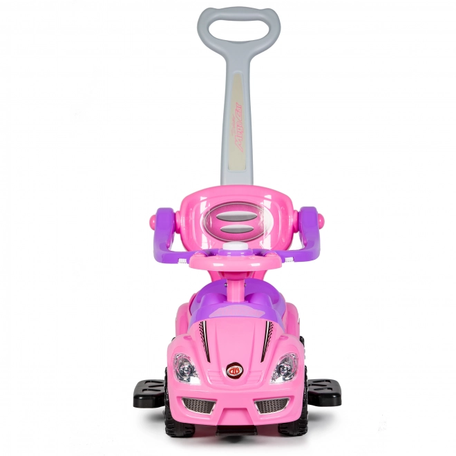 Deluxe 3-in-1 Rutschauto für Kinder in Pink