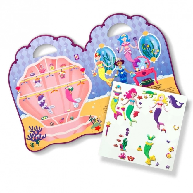 Melissa & Doug - Sticker Set Meerjungfrauen mit 3D-Effekt