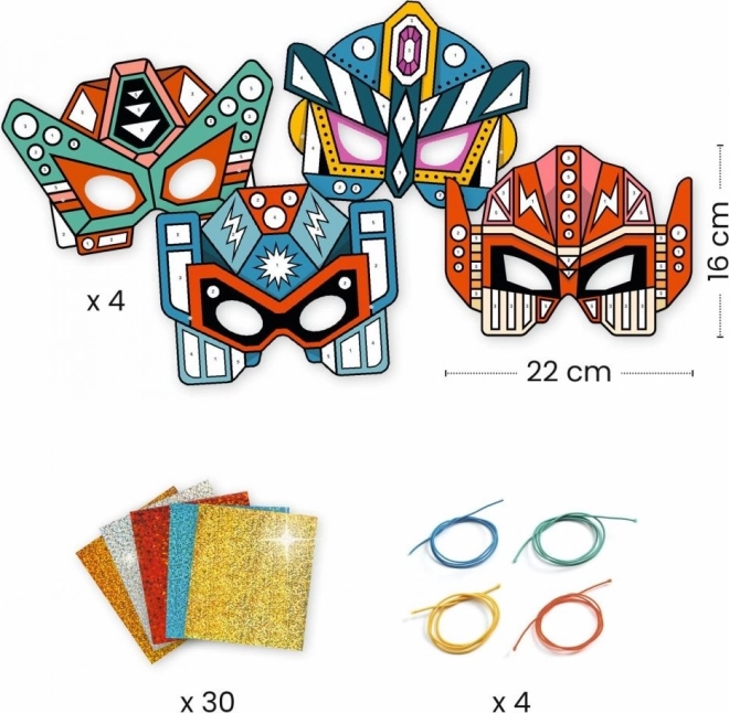 Djeco Kreativset Super-Roboter-Masken