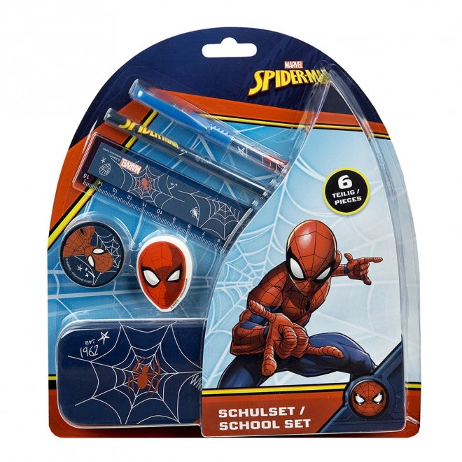 Schulset mit Spider-Man-Motiv