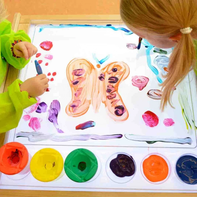 Masterkidz sensorischer Rahmen mit LED-Panel und durchsichtigem Maltablett