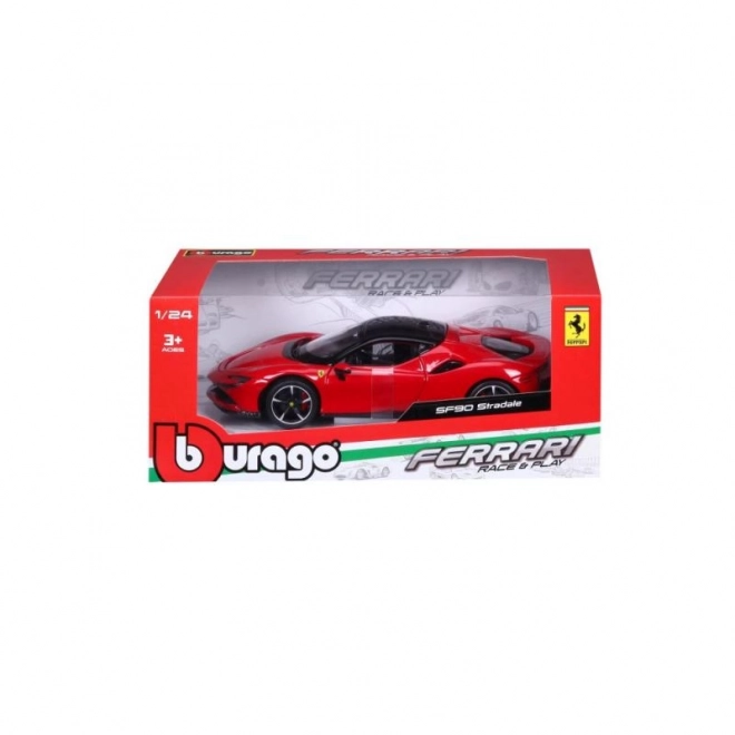 Bburago Ferrari SF90 Stradale Rot Modellauto 1:24