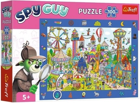 TREFL Puzzle mit Bildersuche Spy Guy: Vergnügungspark 100 Teile