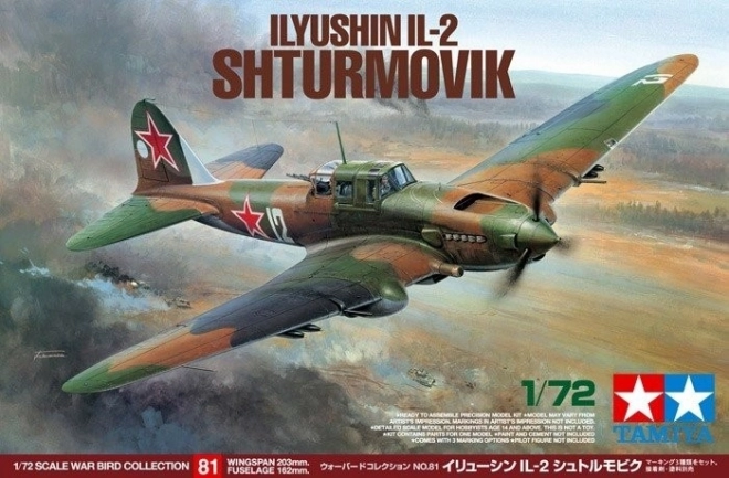Plastikmodellflugzeug IL-2 Bausatz