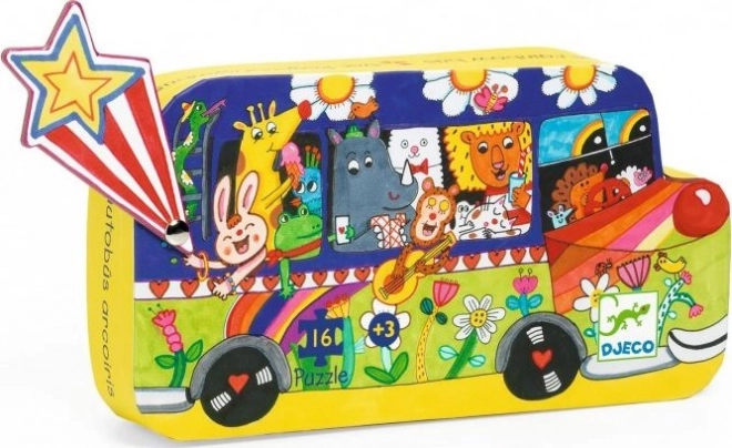 Djeco Regenbogen Bus Puzzle