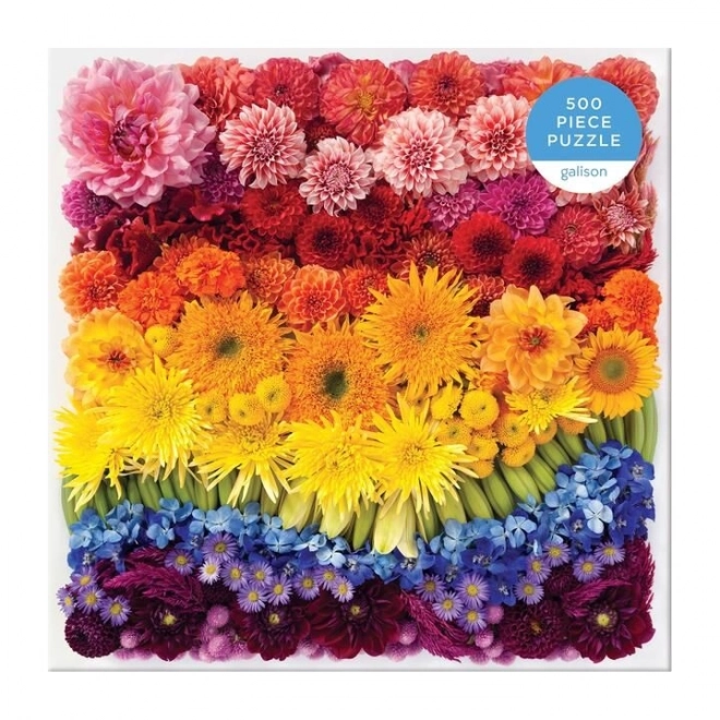 Galison Puzzle Regenbogenblumen 500 Teile