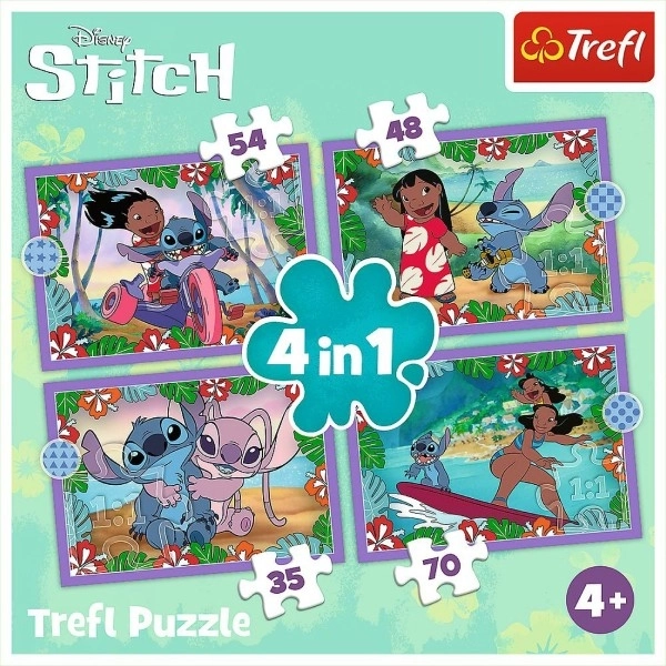 Puzzle Verrückter Tag mit Lilo & Stitch