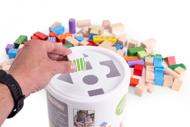 Holzbausteine für Kinder 100-teilig ECOTOYS