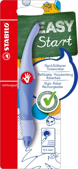 Ergonomischer Rollerball für Rechtshänder Pastellblau