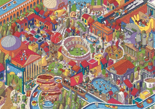 Trefl Puzzle UFT Eye-Spy Imaginary Cities Rom Italien 1000 Teile