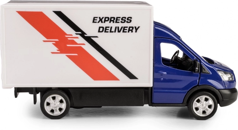 Realistische Details und Express-Delivery-Bedruckung