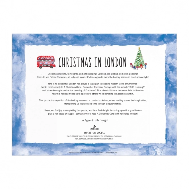 Puzzle Weihnachten in London 1000 Teile