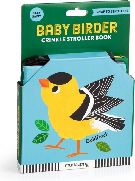 Mudpuppy Stoffbuch für den Kinderwagen Vögelchen