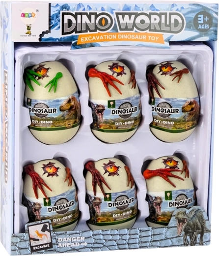 Dino World: 6 Ausgrabungs-Eier