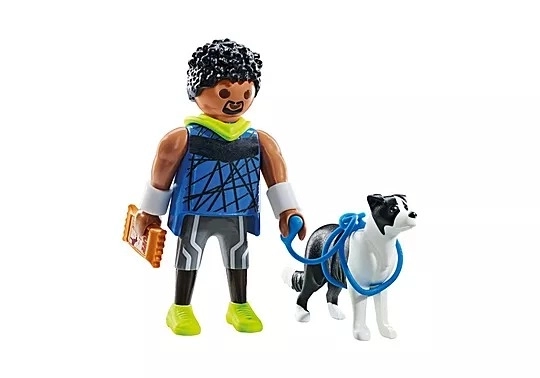 Drei-Leben Jogger mit Border Collie