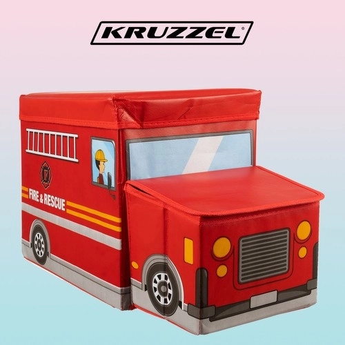 Spielzeugtruhe Feuerwehrwagen