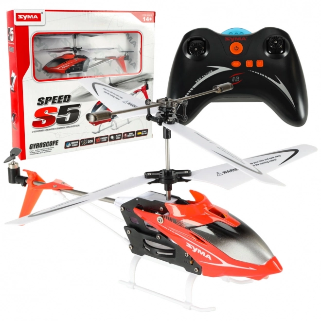 Ferngesteuerter RC Helikopter Syma S5 Rot – orange