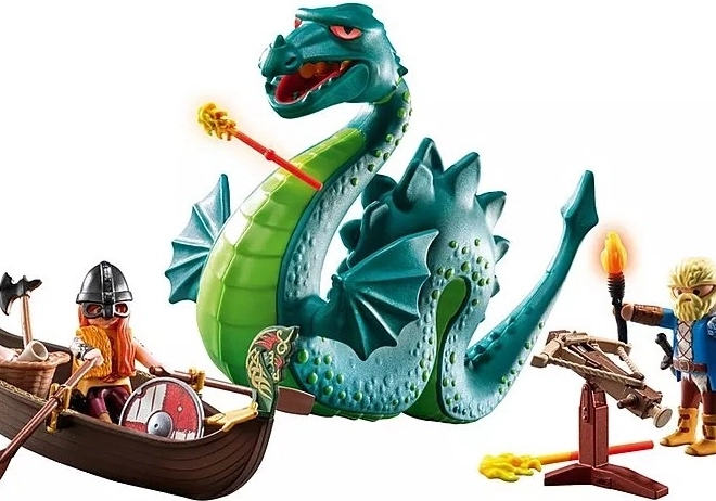 Set aus Figuren Mein Leben Wikinger mit Seeschlange